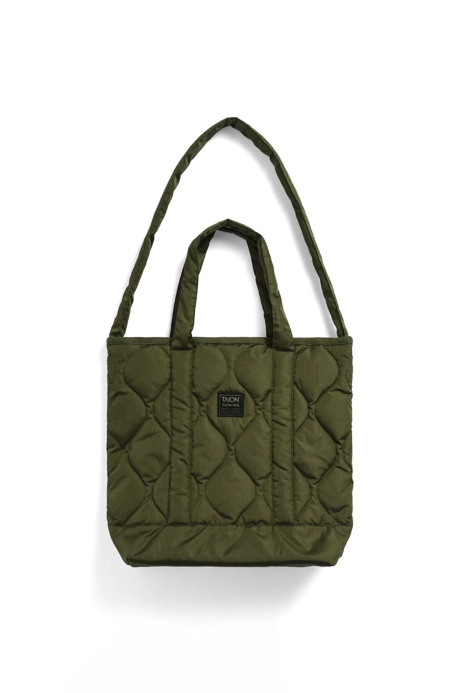 Taion Military Down Zip Top Tote